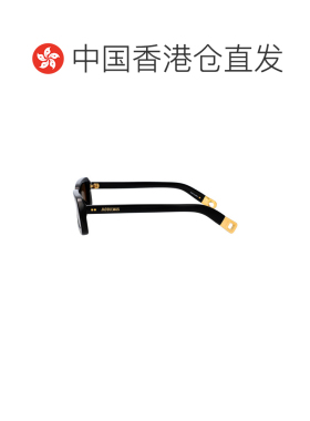 1h可退 香港直邮Jacquemus 女士 黑色棕色醋纤太阳眼镜 JAC47C1C1