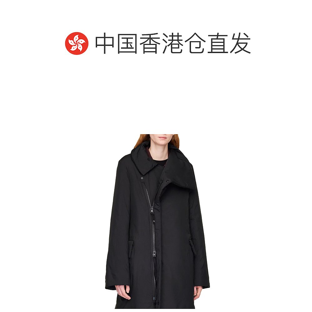 1h可退 香港直邮Y-3 女士 大衣 KB0037 black黑色 舒适时尚 - 图1