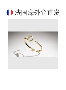 自营欧洲直邮GUCCI古驰 Horsebit 18K黄金钻石手镯男女通用