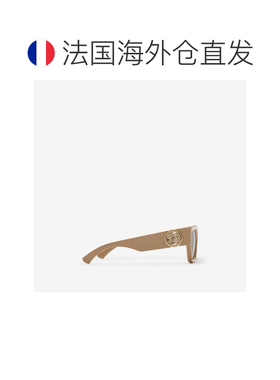 自营欧洲直邮Burberry博柏利 EKD女士米色尼龙猫眼太阳镜