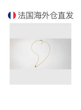 自营欧洲直邮GUCCI古驰 Interlocking 18K黄金互扣双G吊坠项链男