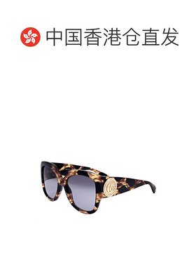 1h可退 香港直邮Gucci 古驰 女士 几何框太阳镜 GG1407S colorful