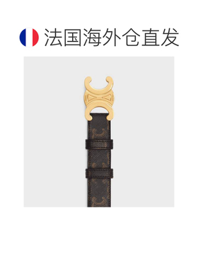 欧洲直邮CELINE（中国） Triumph 帆布腰带 中号 25MM Triumph 帆