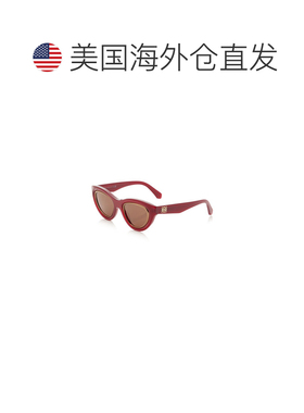 美国直邮LOEWE 罗意威 女士 猫眼醋纤太阳眼镜 red红色 舒适时尚