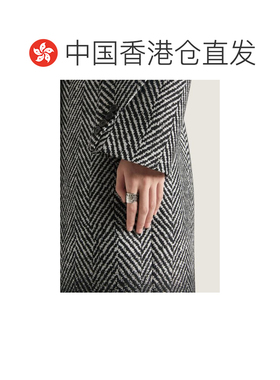 1h可退 香港直邮男士 金属珐琅胶带戒指 crov