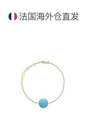 自营1h可退 欧洲直邮Dior 迪奥 女士蓝色黄金手链新款