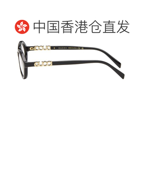 1h可退 香港直邮Gucci 古驰 女士 黑色 Block 眼镜 GG2153O001BLA