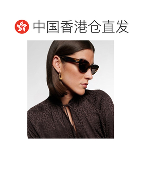 1h可退 香港直邮Gucci 古驰 女士 双G猫眼太阳眼镜 brown棕色 舒