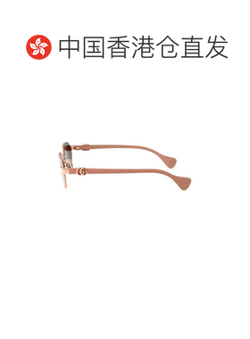 1h可退 香港直邮Gucci 古驰 女士 几何框太阳镜 GG1593S metal金