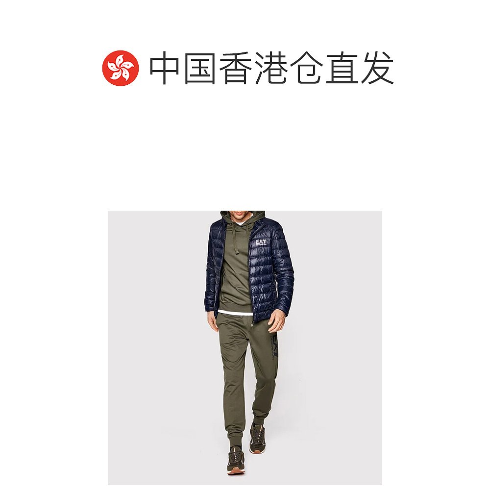 香港直邮EMPORIO ARMANI 海军蓝色男士羽绒服 8NPB01-PN29Z-1578 - 图1