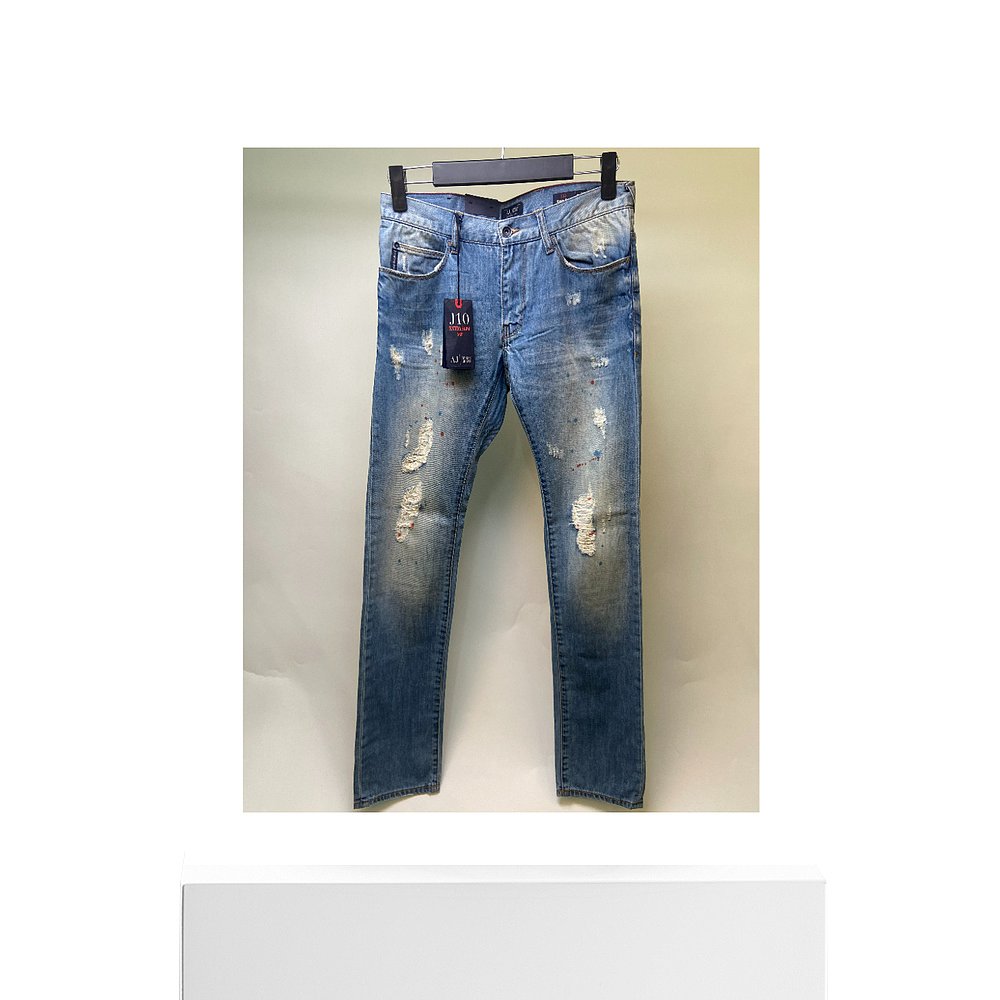 香港直邮Armani Jeans 徽标细节牛仔裤 A6J106Y - 图3