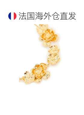 自营欧洲直邮CHLOE蔻依 Chloe Bouquet女士金色花卉黄铜项链
