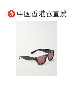 香港直邮alaia 女士 方形框龟甲色醋纤太阳眼镜 AA0081S005