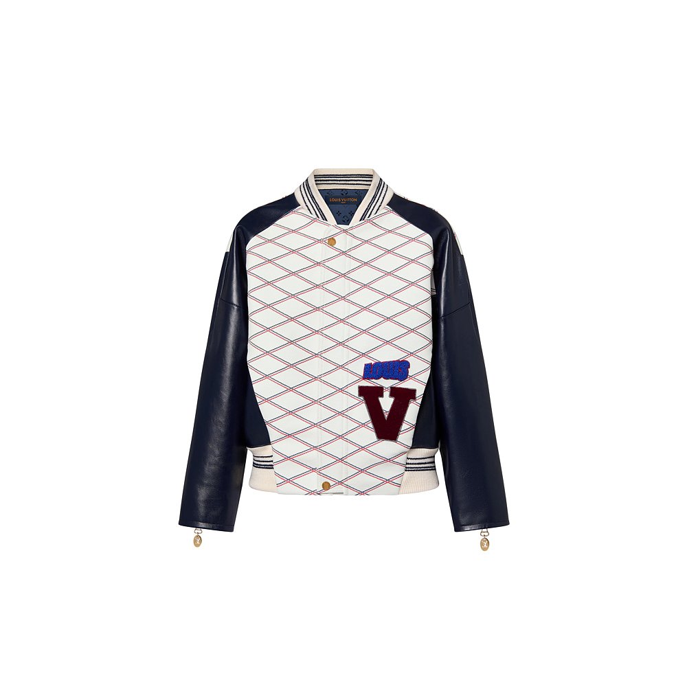 欧洲直邮LOUIS VUITTON/路易威登 Blouson varsity imprime Mall-图0