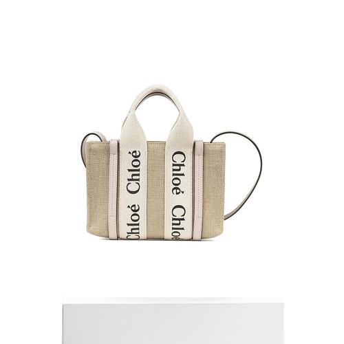 香港直邮Chloe 迷你 woody 托特单肩包 C22AP237I26蔻依托特包 - 图3