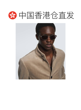 1h可退 香港直邮zegna 杰尼亚 男士 圆形太阳眼镜 grey灰色 舒适