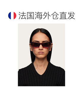 自营欧洲直邮Ferragamo菲拉格慕 女士红色/灰色醋酸纤维太阳镜
