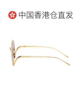 1h可退 香港直邮LOEWE 罗意威 男士 金色 Signature 太阳镜 LW401