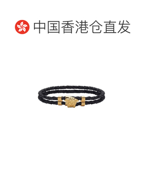 香港直邮versace 范思哲 男士 MEDUSA 皮革手链 DG05579DMTND41O