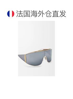 自营欧洲直邮LOEWE罗意威 Speed Shield女士银色/金色金属太阳镜