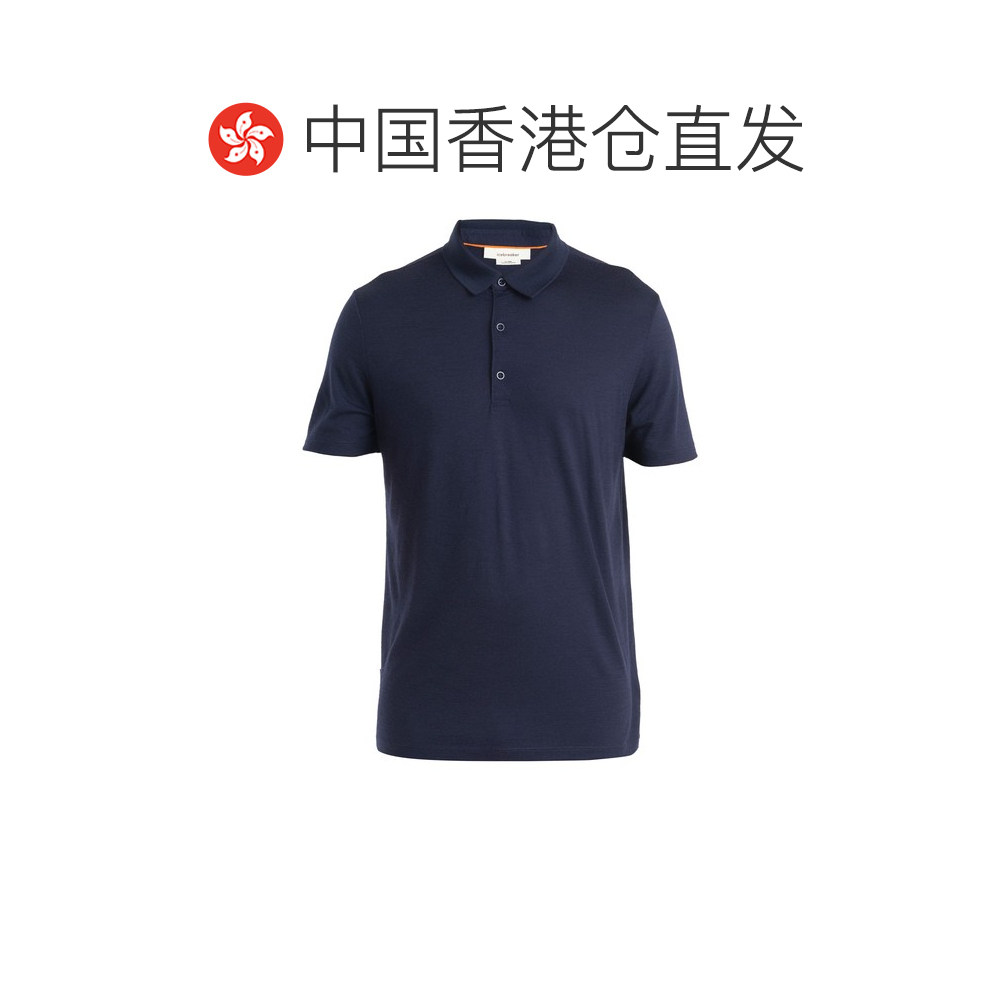 1 hour refundable European direct mail ICEBREAKER men's POLO shirt 2163380MIDNIGHTNAVY CO