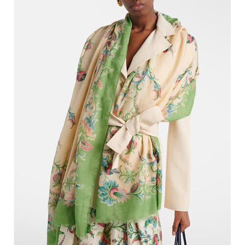 1h可退 香港直邮Etro 艾特罗 女士 Orfeo 花朵围巾 colorful花色 - 图0