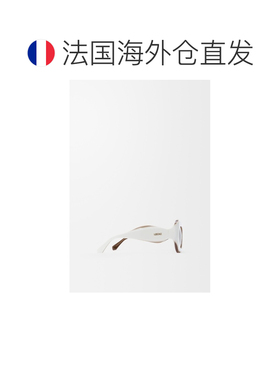 自营欧洲直邮Loewe罗意威 Sierra Butterfly女士白色醋酸纤维太阳