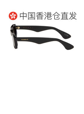 1h可退 香港直邮Marni 玛尼 男士 黑色 Jimura 太阳镜 BlackOAN