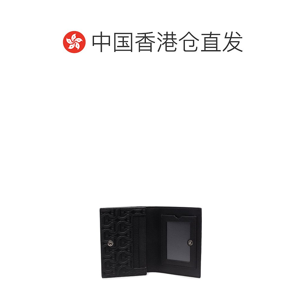 香港直邮Salvatore Ferragamo 男士Ferragamo Wallets Black 钱包 - 图1