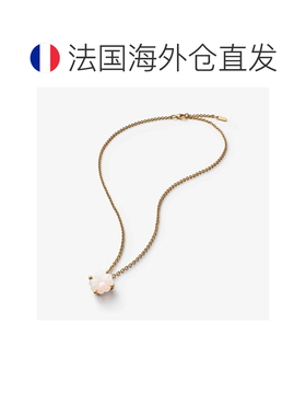 自营欧洲直邮Baccarat巴卡拉 Trefle女士白色18K镀金纯银四叶草项