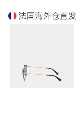 自营欧洲直邮Ralph Lauren拉夫劳伦 男士金色金属牛仔纹圆形太阳