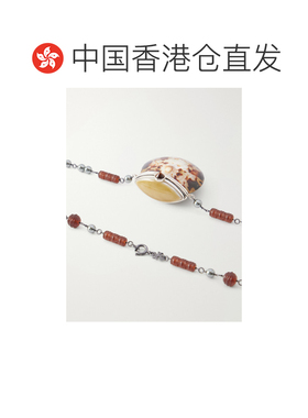香港直邮Tory Burch 托里 伯奇 女士 贝壳镀银珠饰项链 181651020
