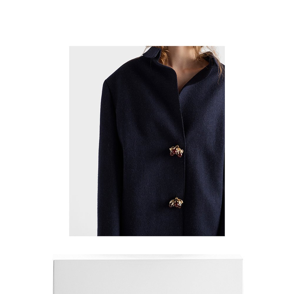 香港直邮Prada 长袖羊毛休闲夹克 P573PY18OYSOOO外套 - 图3