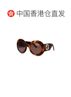 香港直邮Gucci 古驰 女士 圆框太阳眼镜 GG1647S black黑色 舒适