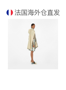 自营欧洲直邮Burberry博柏利 EKD女士石色羊绒EKD斗篷