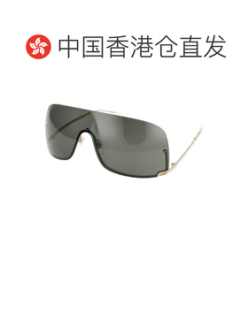 1h可退 香港直邮Gucci 古驰 女士 金色 Mask-Shaped 太阳镜 GG156