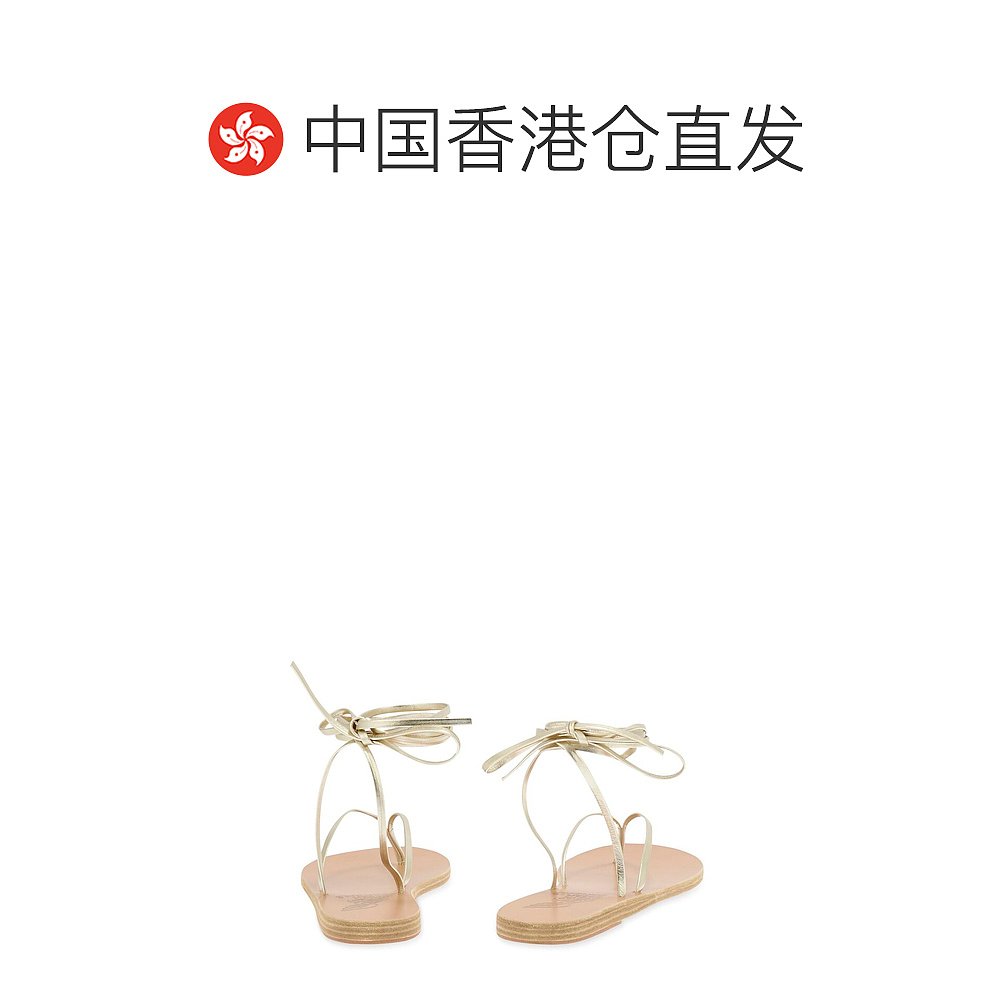 香港直邮Ancient Greek Sandals 女士5毫米Celia金属色皮革平底凉 - 图1