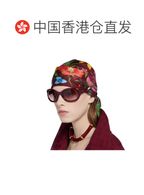1h可退 香港直邮Gucci 古驰 女士 圆形镜框太阳眼镜 831871J0740