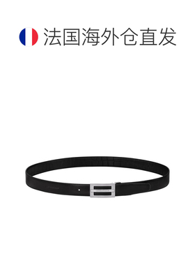自营 Longchamp/珑骧 男士黑色皮革腰带【付后1h可退】皮带