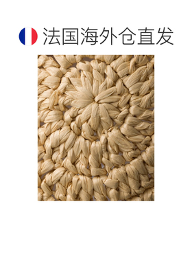 自营欧洲直邮PRADA普拉达 女士沙色粘胶纤维钩针渔夫帽配饰
