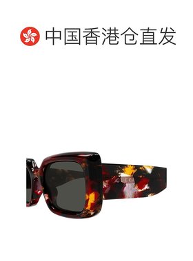 1h可退 香港直邮Gucci 古驰 女士 矩形太阳镜 GG1906S red红色 舒