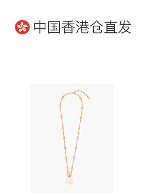 1h可退 香港直邮Chloe 蔻依 女士 镀金水晶树脂人造珍珠项链 CH25