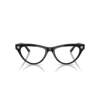 European direct mail versace temples classic logo cat eye optical frames flat mirrors replaceable lenses for women