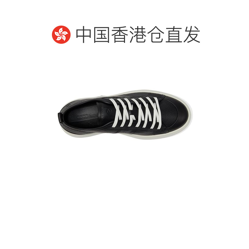 1h可退 香港直邮ecco 爱步 女士 Street Ace 运动鞋 black黑色 舒,淘宝优惠券,粉丝福利购,淘宝优惠卷