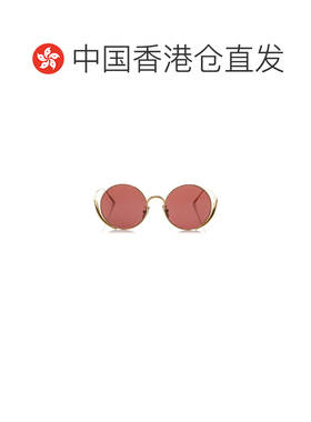 香港直邮LOEWE 罗意威 女士 Island 圆框金属太阳眼镜