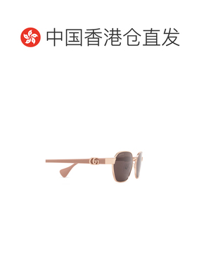 自营Gucci 几何框太阳镜 GG1593S古驰正品百搭显脸小高级感配饰