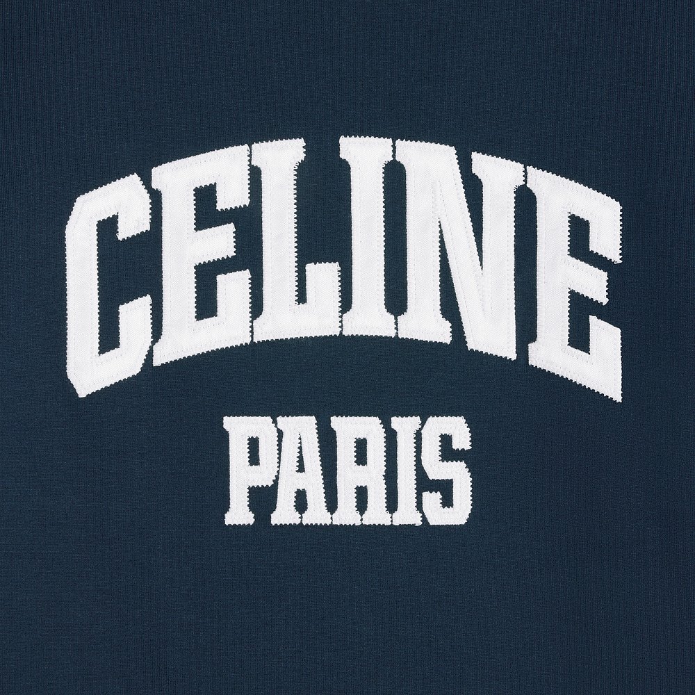 欧洲直邮CELINE/赛琳 celine paris 70 年代棉质平纹针织 T 恤 - 图2