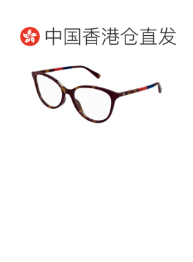 香港直邮GUCCI 女士眼镜 GG1359O006 CO 棕色 几何框平光镜古驰