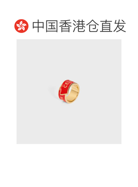 香港直邮CELINE 女士戒指 B10EE4V0827RG AW2026 红色 徽标戒指