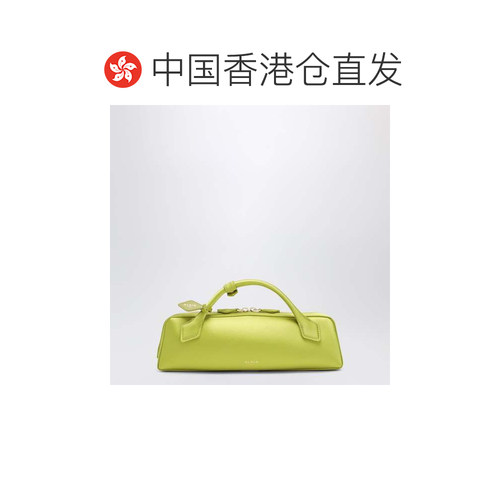 香港直邮alaia 女士 LE TECKEL 绸缎黄绿色小包 AA1S06026A024LE2 - 图1